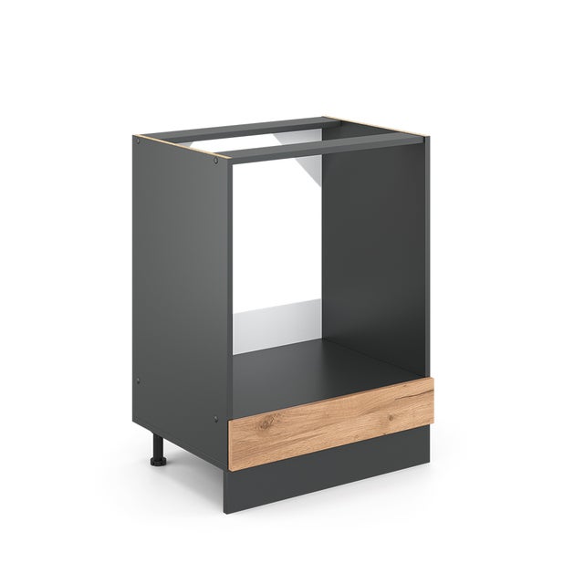 Vicco Meuble pour four R-Line, Chêne de force doré, 60cm sans PT