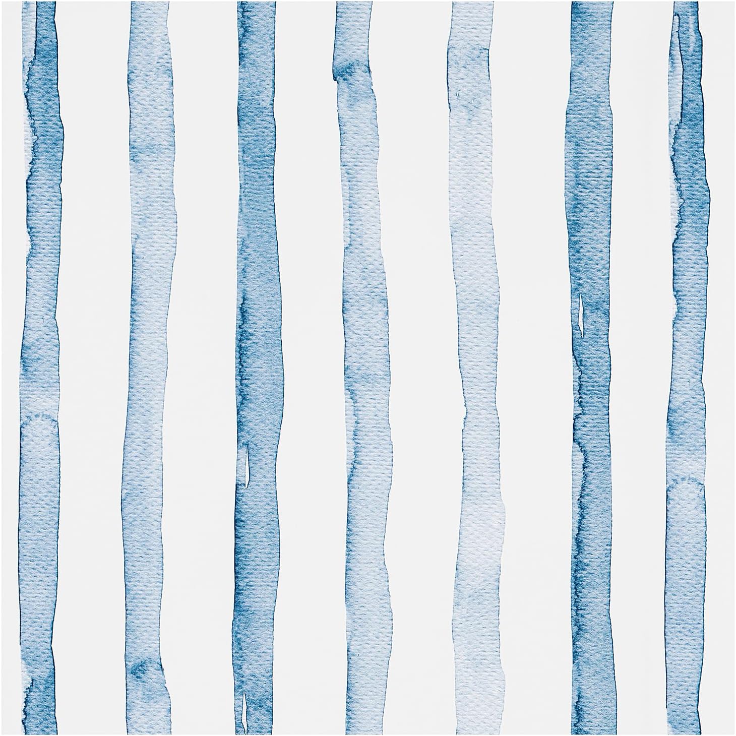 Tapeta samoprzylepna w szerokie niebieskie paski, biała, samoprzylepna, papier kontaktowy, podkład samoprzylepny, folia winylowa 45x300 cm