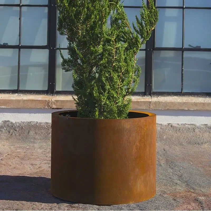 Fleur Ami | Division Lite Cilindro Da Terra, 47 Cm, Altezza 30 Cm Cemento Antracite