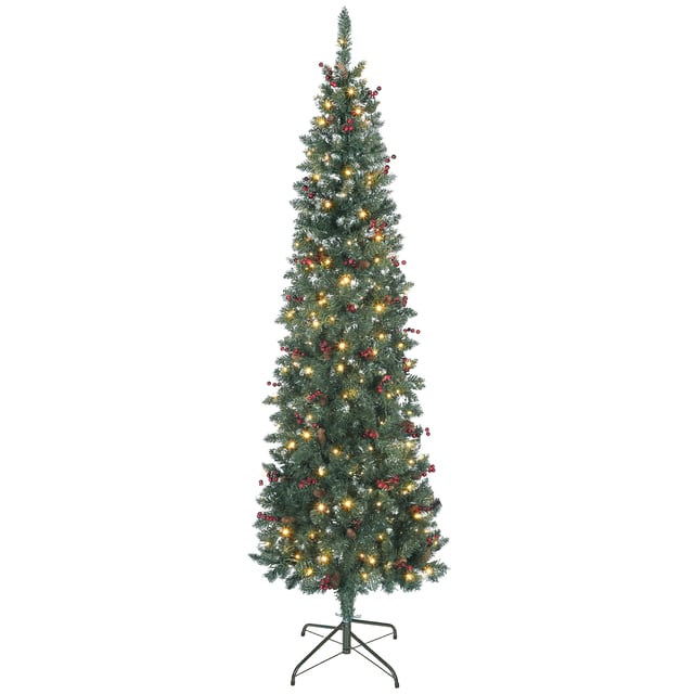 Piatto Di Carta Glitter Albero Di Natale 18 Cm – Confezione Da 8, Monouso, Per Feste E Cenoni