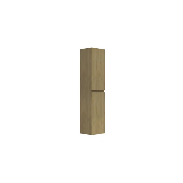 Meuble colonne salle de bain 180 cm suspendu - Chêne Australien - Max - Allibert