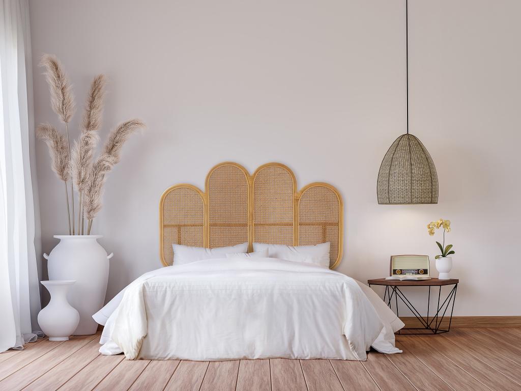 Tête de lit 140 cm - Cannage de rotin - Naturel - NILOMI | Leroy Merlin
