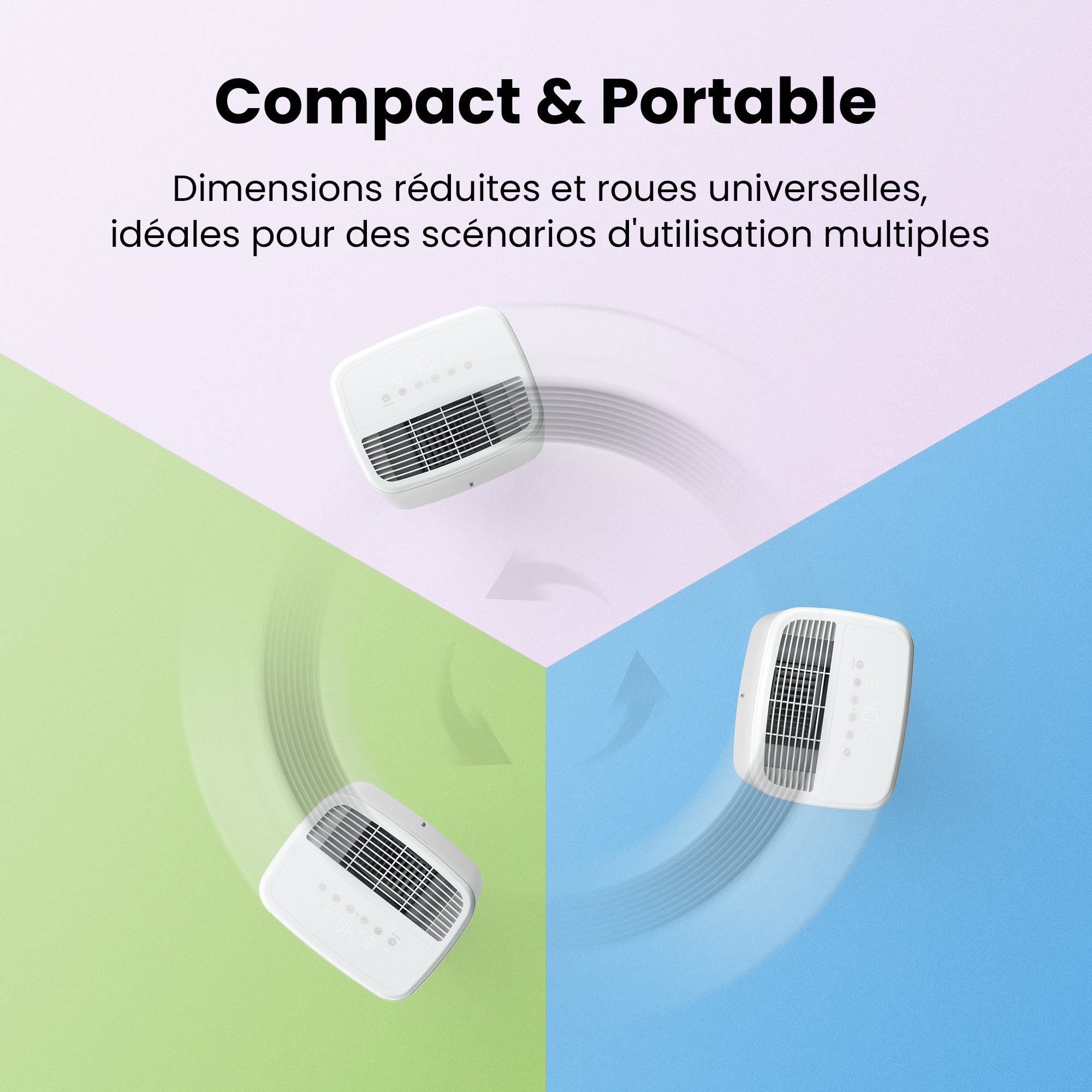2025 COMFEE Déshumidificateur Portable 12L/Jour, 3 Modes au Choix, Réservoir Amobile 2,5L, Drainage Continu, Minuterie 24h- Pour Pièce de 20 à 35㎡ - 11