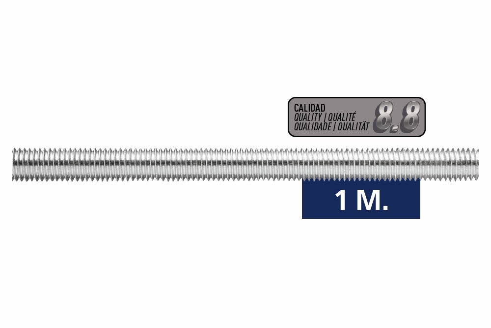 Varilla roscada Cincada Calidad 8.8 1 metro M36 x 1000 (paquete de 3 ...