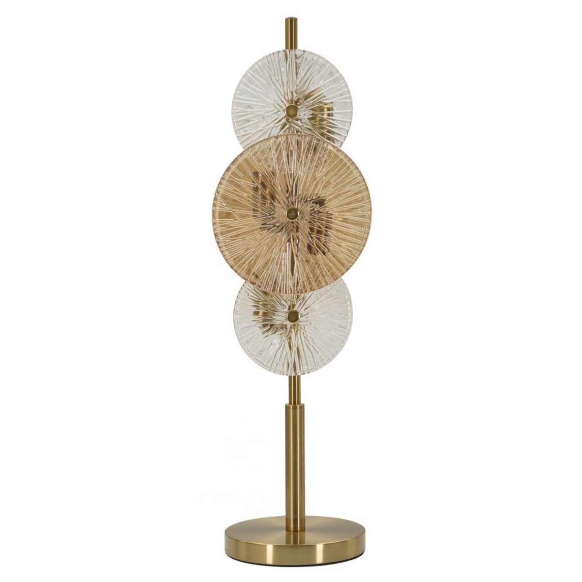 Lampa Stołowa Digitalis, Szkło, Brązowy, Seven Design