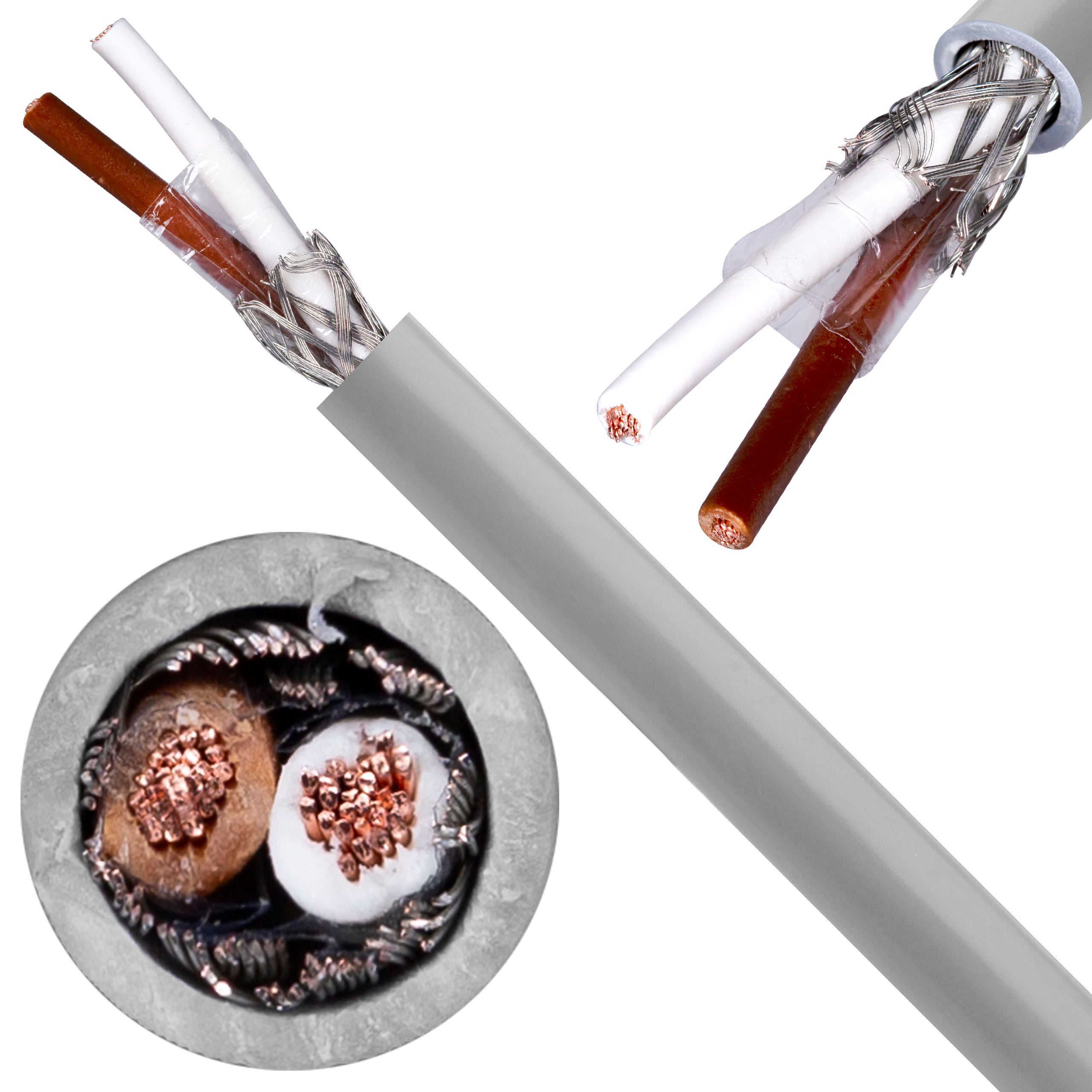 Kabel sterowniczy LIYCY 2x0,34mm2 szary 300/300V ekranowany olejoodporny linka Helukabel 500m