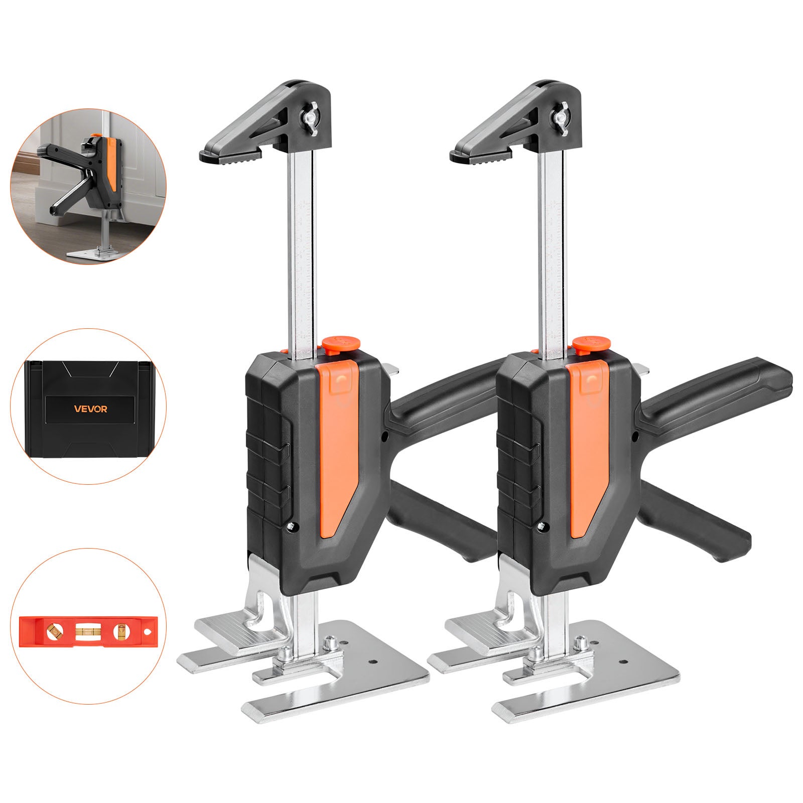 Podnośnik ramieniowy VEVOR oszczędzający pracę 2 szt. 200 kg nośność 195 mm czarny