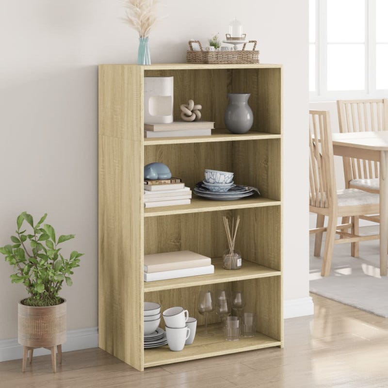 VidaXL Credenza Rovere Sonoma 70x41x75 Cm In Legno Multistrato - 2 Ante, Varie Finiture