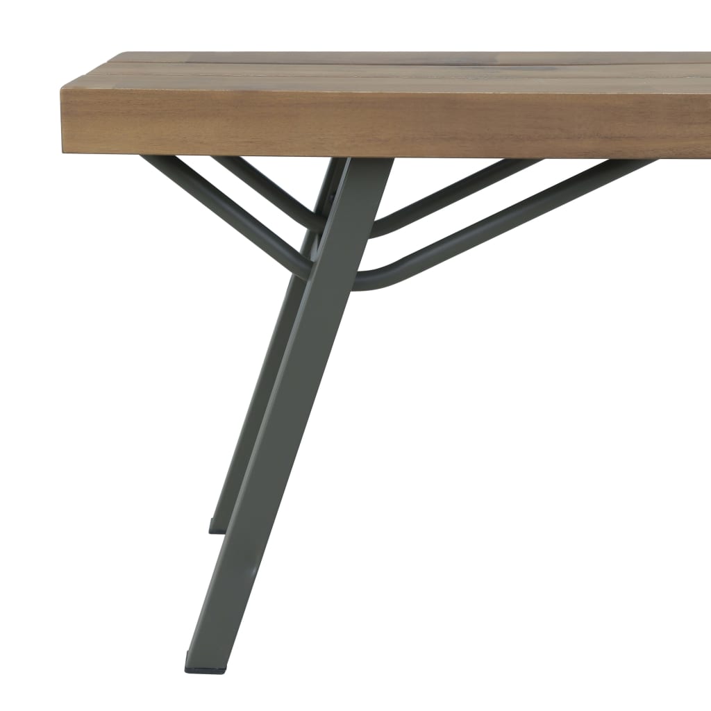 Banc de jardin meuble de patio d'extérieur terrasse 120 x 31 x 45 cm bois d'acacia solide 02_0011193 - 3