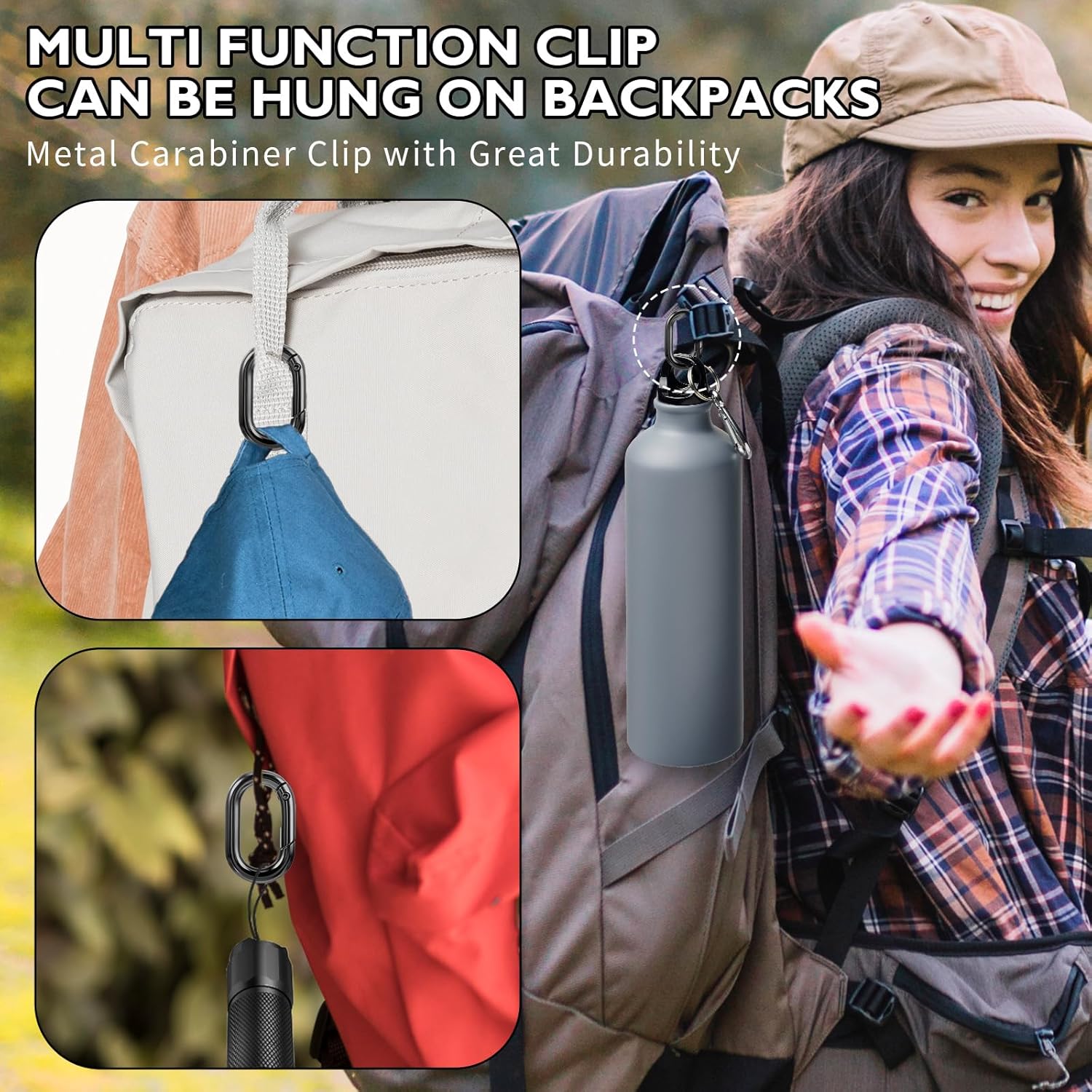 Lot De 12 Mini Mousquetons Porte-clés En Forme De Cœur Et D'étoile - 4.5cm En Aluminium Durable Liberation Rapide Verrouillage Automatique Clip A 97210329