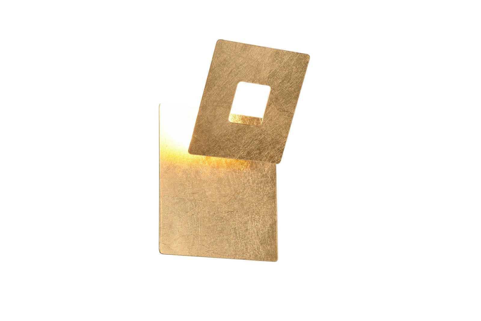 Kinkiet ścienny Leano złoto-odcienie złota LED 6W 3000K 560lm styl nowoczesny wym: 18 x 18 x 18 cm metal IP20 Trio