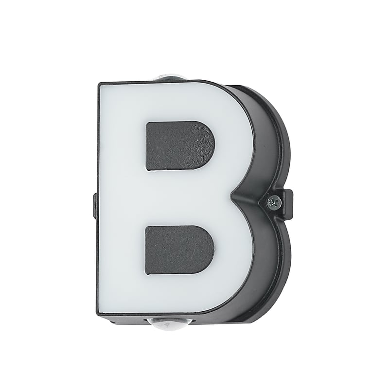 Litera B, Litera B, 220V Aluminiowa lampa ścienna z napisem 13 * 5,5 cm