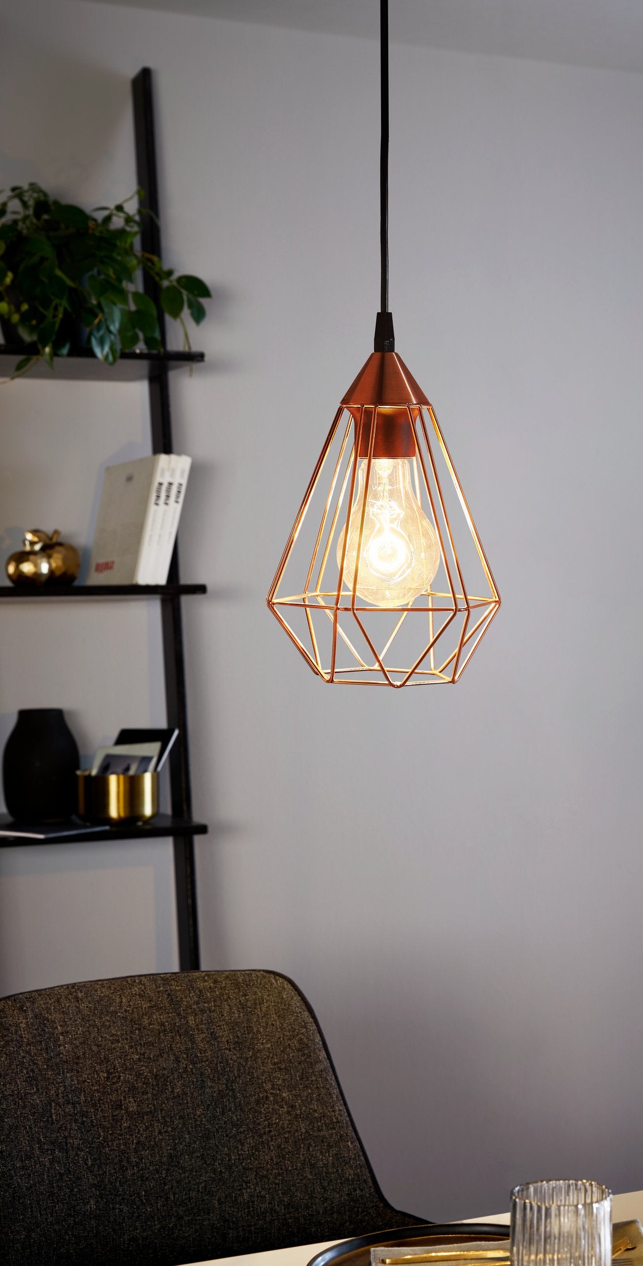 Lampe suspendue Tarbes D17,5 cm Couleur cuivré 94193 EGLO - 4