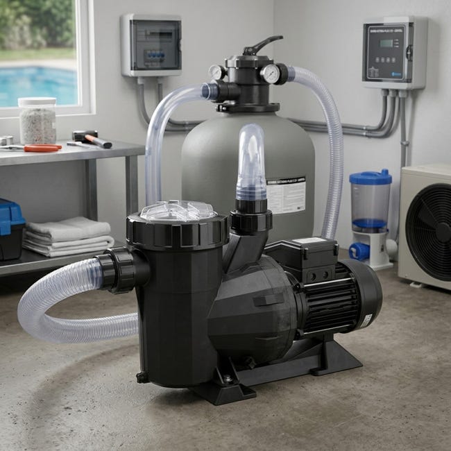 Bomba de piscina ESPA LEADER Sirocco 50 12M 0.5 cv para piscinas de más de 50 m3 | Leroy Merlin Bomba de piscina ESPA LEADER Sirocco 50 12M 0.5 cv para piscinas de más de 50 m3 | Leroy Merlin