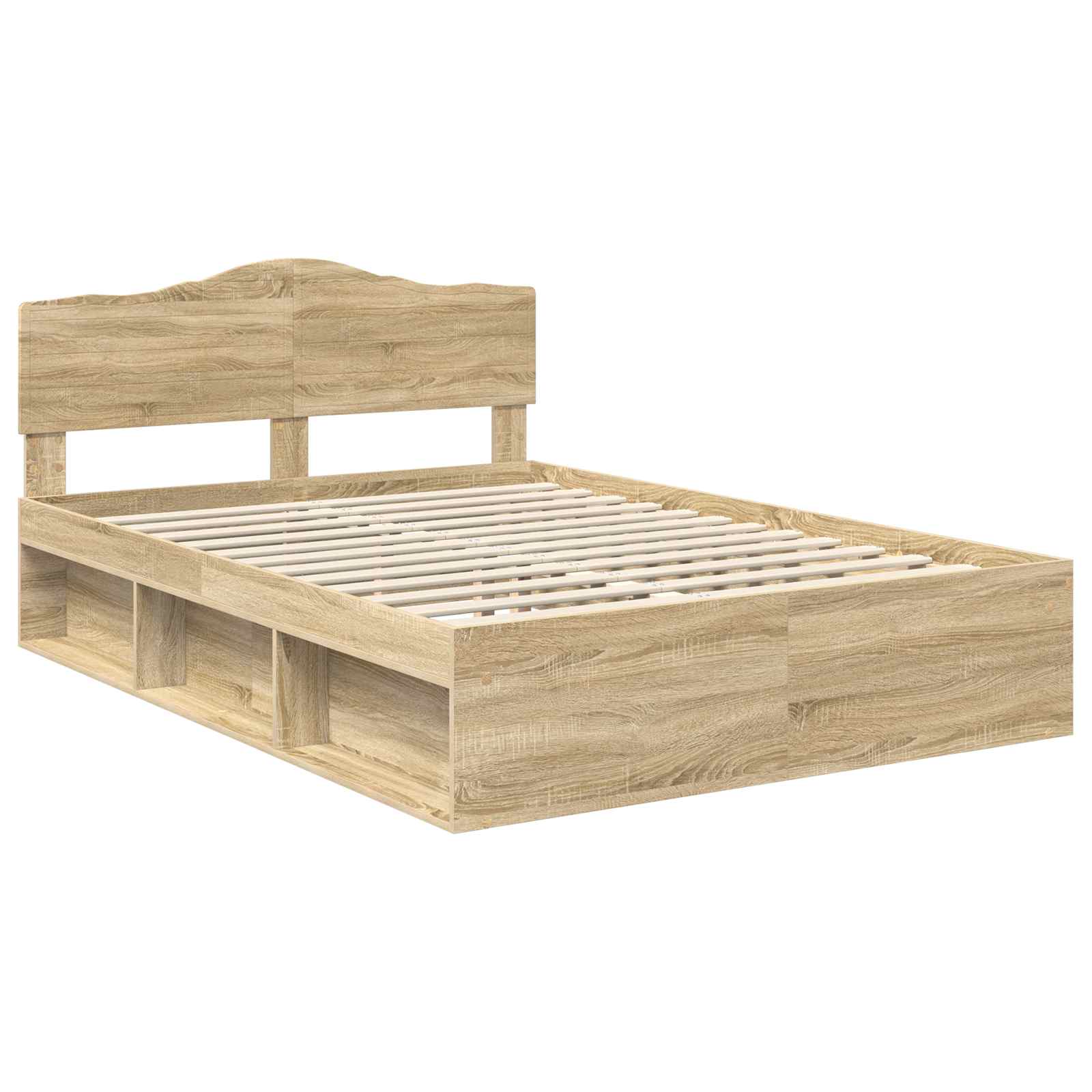 Cadre de lit 140 x 200 cm pin massif - 4