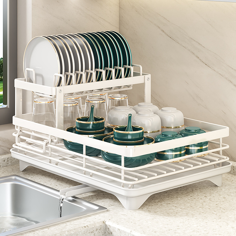 Ociekacz kuchenny z grubej stali węglowej - odporny na 30 kg, odporny na rdzę, z odpływem 360