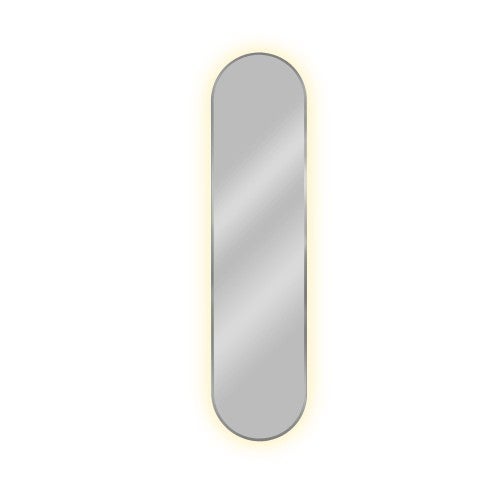 Lustro Tiny Border Pastille 110x50 ramka srebrna barwa światła neutralna