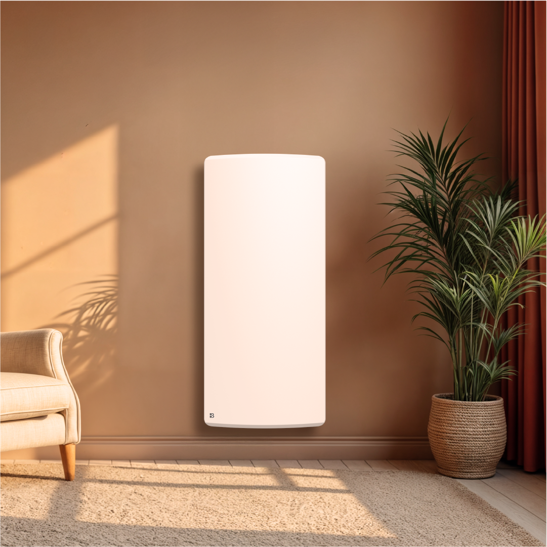 Radiateur électrique fixe à inertie sèche céramique 2000W Bestherm ARIA vertical blanc - 2