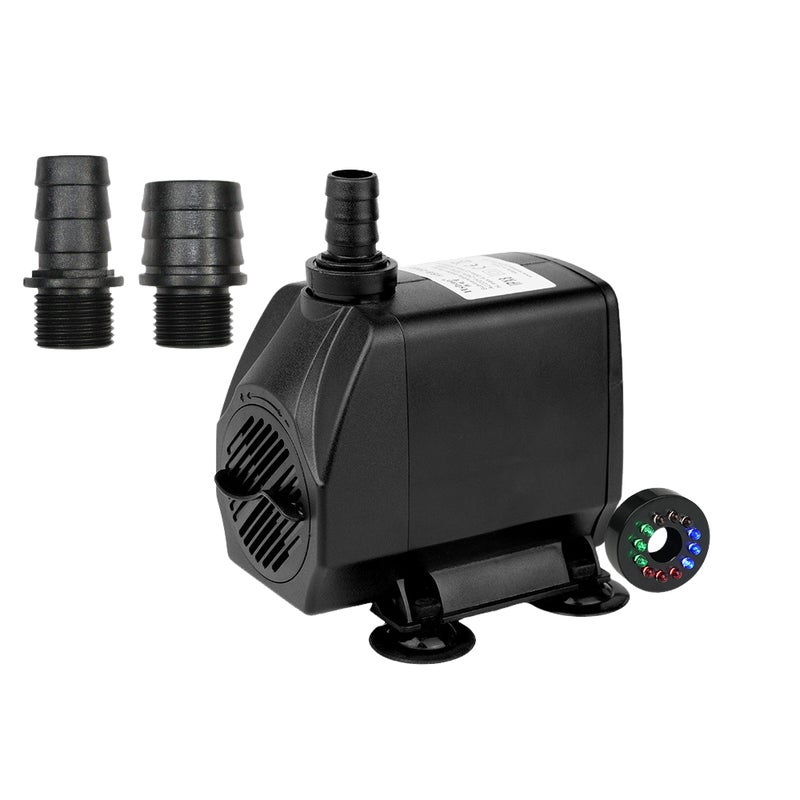 Cicha pompa zanurzeniowa, regulowany przepływ, z oświetleniem LED, kabel 1,95 m (4000 l/h, 85 W, wysokość podnoszenia 3,5 m)