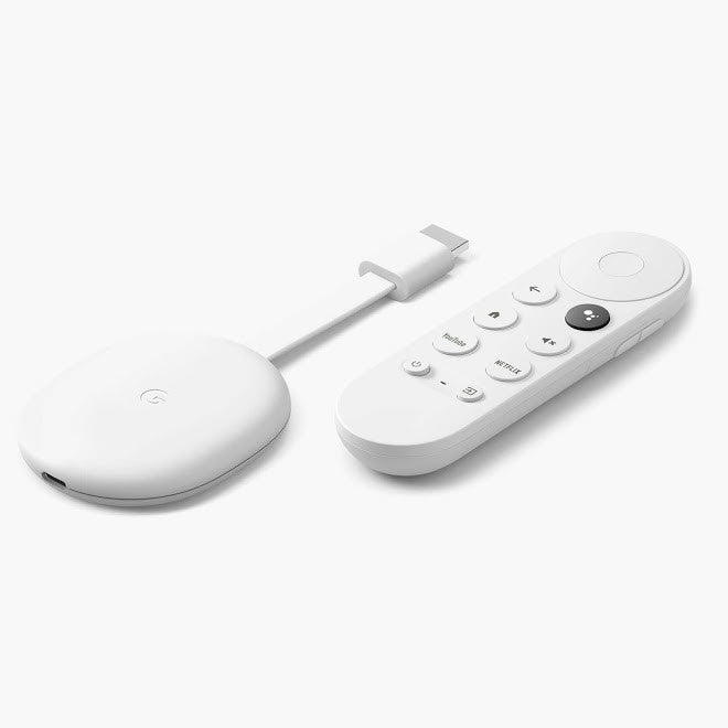 Google Chromecast GA01919-IT 4K HDR con GoogleTV Bianco Ghiaccio