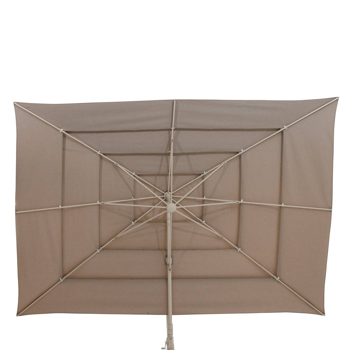 Parasol déporté rectangulaire multi-toile 