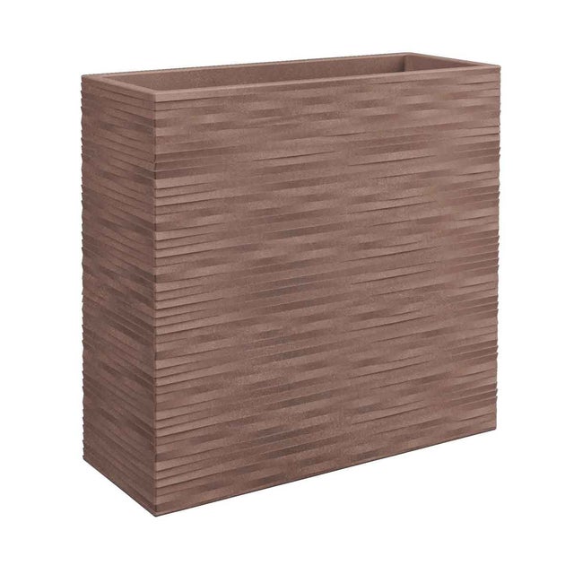 Tidyard Fioriera Rialzata Rettangolare 114x40x36 Cm - Vaso Da Giardino In Acciaio Marrone Per Piante, Balcone E Orto - 4