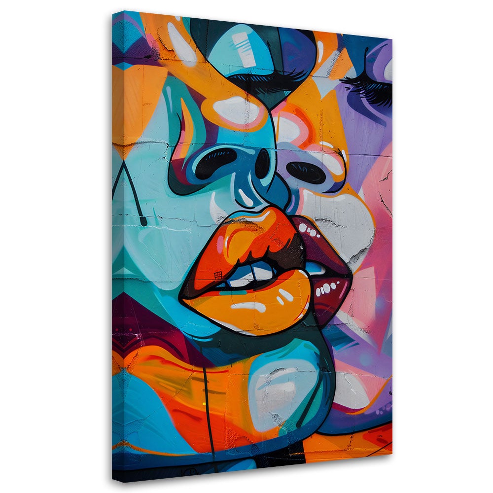 Obraz na płótnie, Abstrakcyjne twarze 60x90