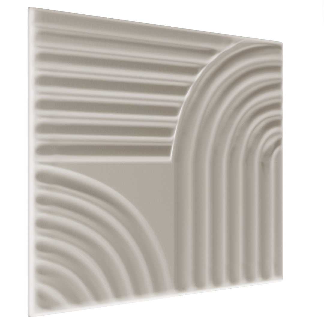 Panel dekoracyjny ścienny XPS 3D LINE STUCCO 50×50 cm cashmere Marbet Design 8 szt. - 2