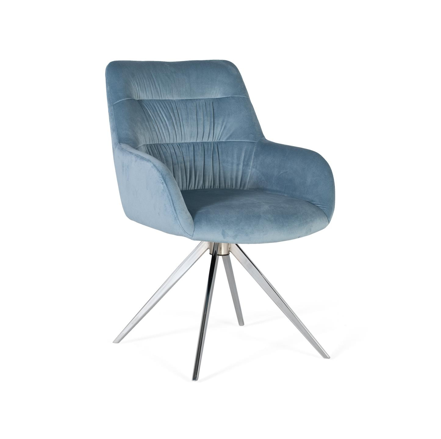 Fotel welurowy 55 cm, styl współczesny - 86x55x61 GYC