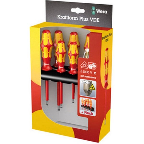 Wera Kraftform Plus - Seria 100 VDE 160 i/165 i - Zestaw wkrętaków - 7 sztuk - w pudełku (05006148001)