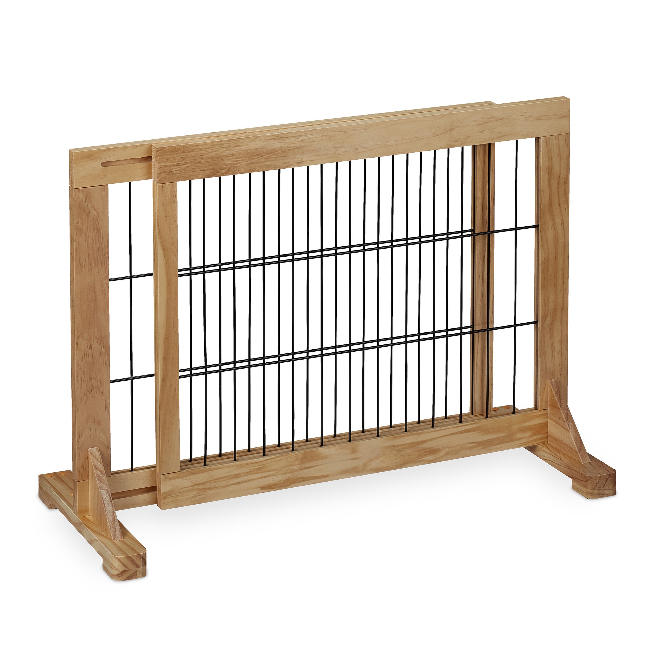 Relaxdays - Barrière De Sécurité Pliable Pour Chiens - MDF Blanc, H 70 Cm, L Réglable Jusqu'à 206,5 Cm - Pour Escaliers, Cheminée, Four
