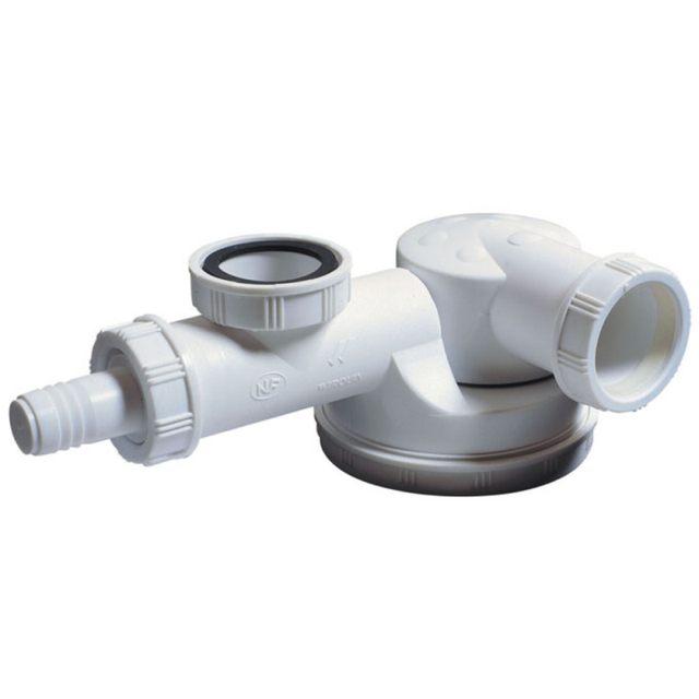 Siphon gain de place pour évier 1 bac WIRQUIN Espace D40
