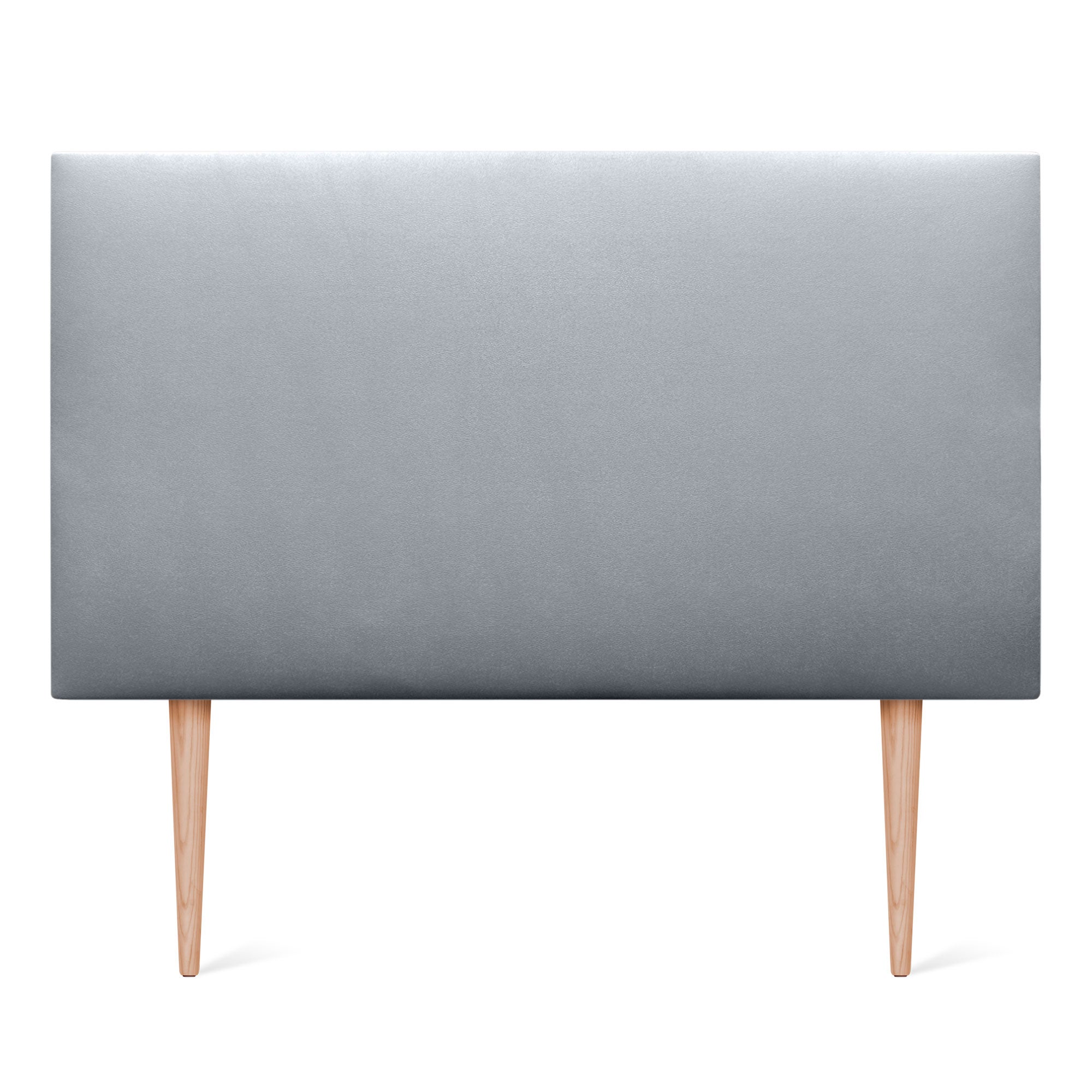 DHOME Cabecero de Polipiel Liso y con Patas cabeceros Cabezal tapizado Cama (Polipiel Plata, 110cm (Camas 80/90/105)) - 3