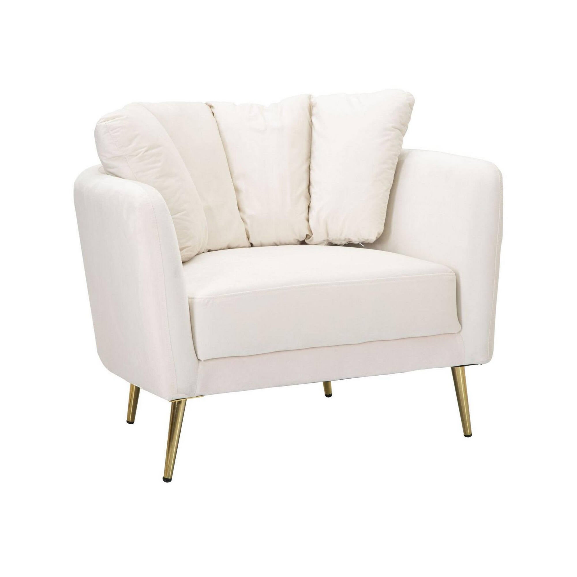 Pouf design tressé rembourré en velours style moderne Softy | Leroy Merlin