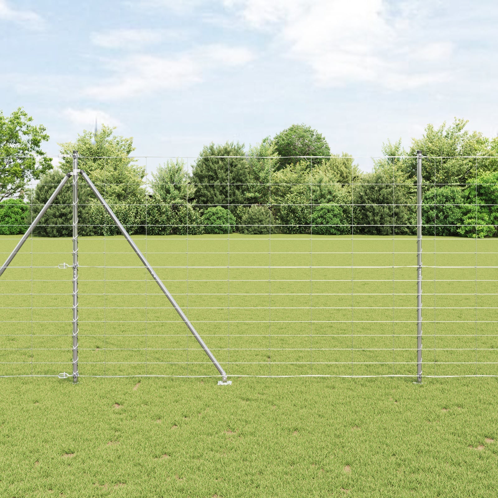 Słupek ogrodzeniowy. Galwanizowany 50 x 1,6 m Stal vidaXL