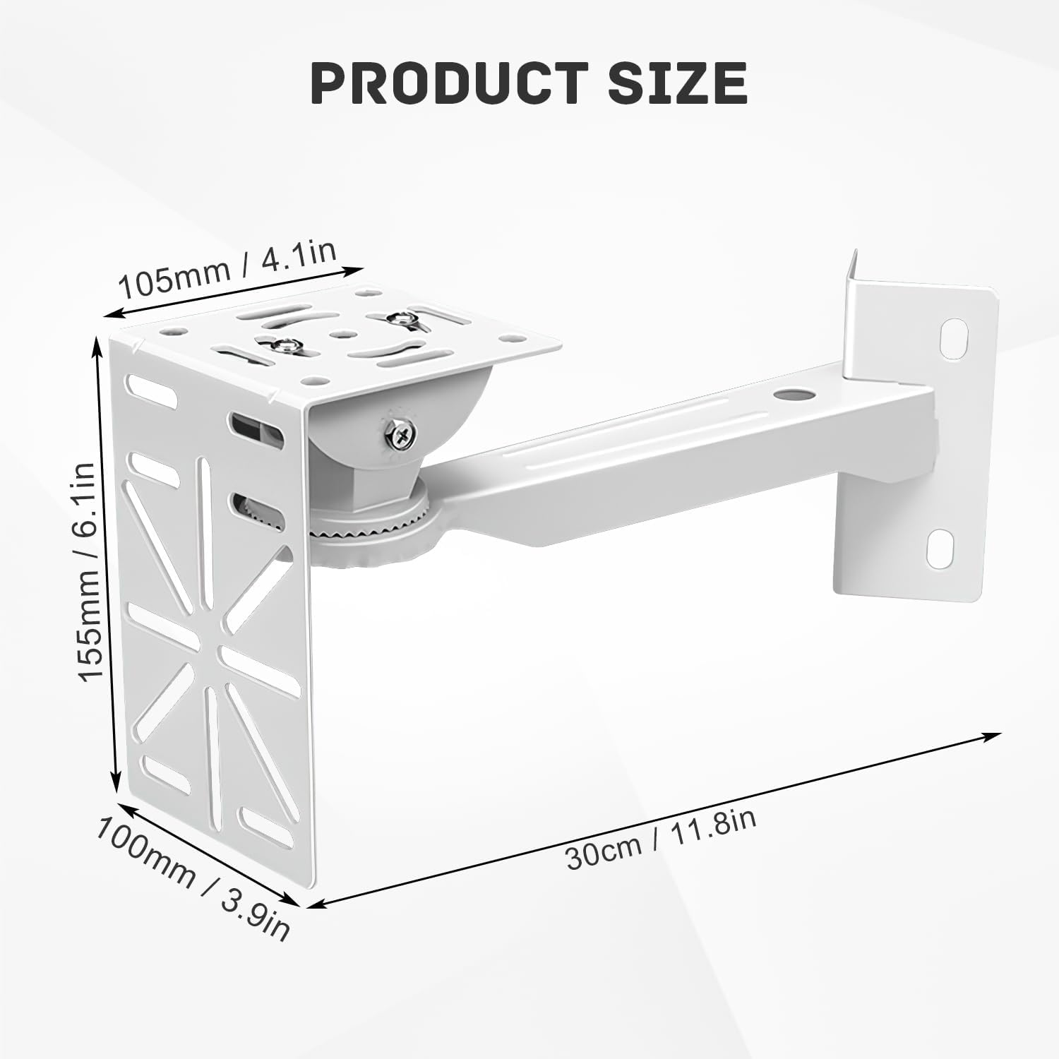 Support de d'angle Caméra Extérieure Polyvalent, Support de Caméra d'angle pour Surveillance Extérieure, pour Une Surveillance Efficace - 2