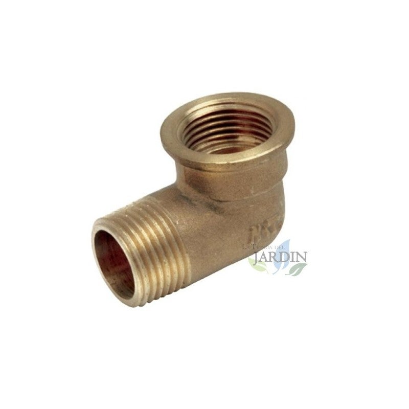 Codo latón Macho Hembra | Accesorio laton Aenor | Codo roscado | Unión ...