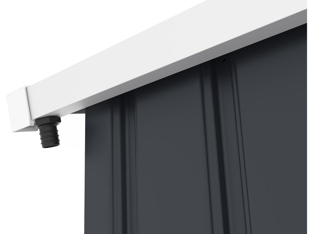 Gouttière pour abri de jardin en métal de 6 à 13 m2