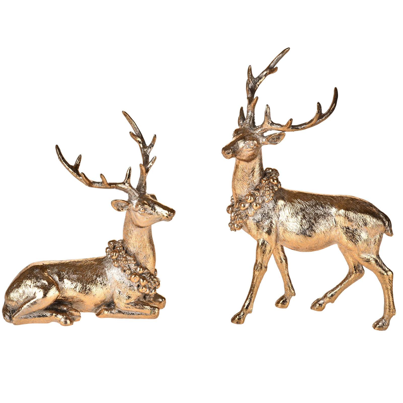 Bannière Décorative Porte Renne Doré - Décoration Noël Hiver, Dimensions 91.4x183 Cm, Polyester - 6