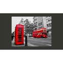 Papier peint photo 3D motif bus rouge - Décoration murale amovible Papier peint photo 3D motif bus rouge - Décoration murale amovible