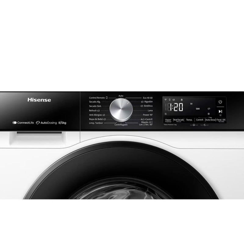 Lavasecadora HISENSE WD3S9043BW3 Blanco 9/6Kg - 3
