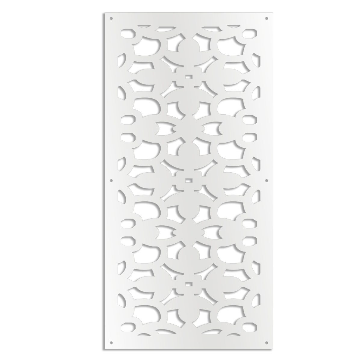 ANCHORAGE - Panel perforowany PCV - Parasol przeciwsłoneczny o wymiarach 50x150 cm - kolor biały
