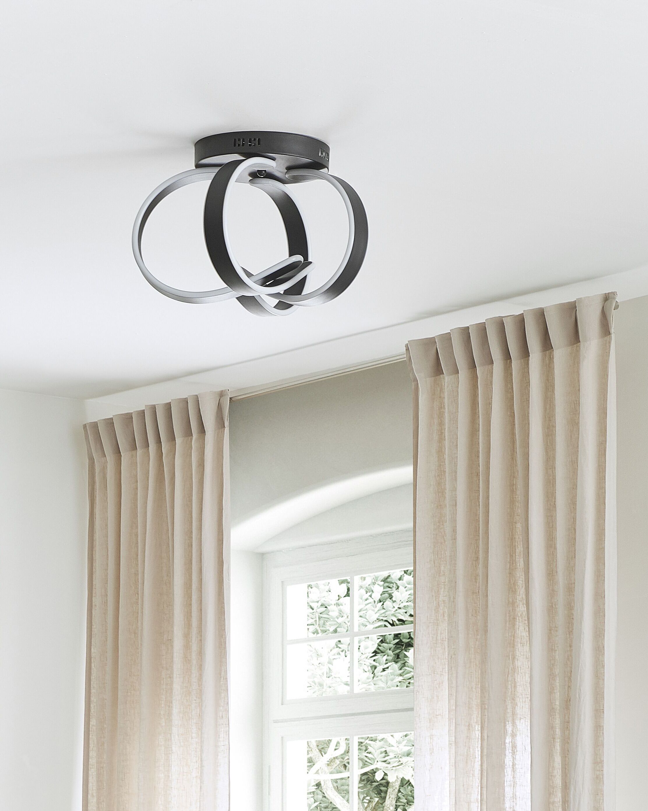 Lampadario a LED NURA Metallo Nero - 4