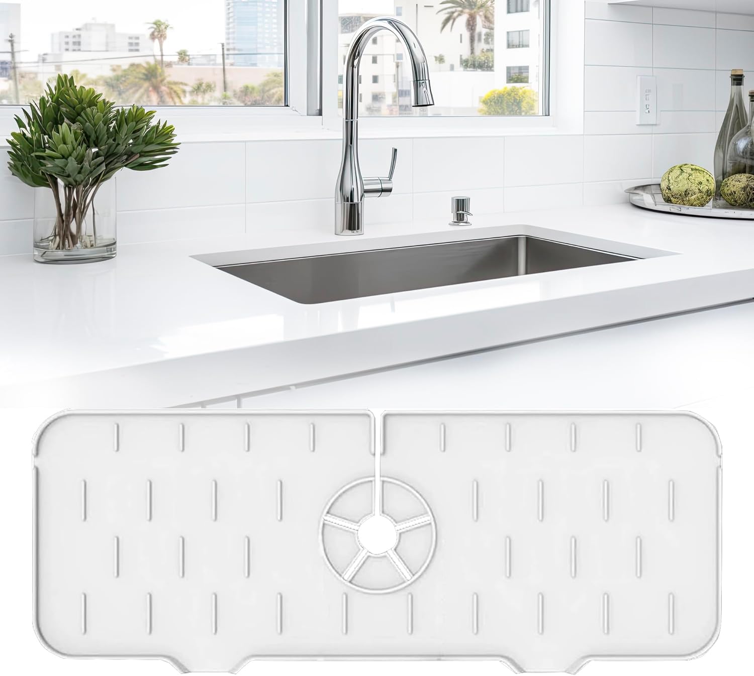 szt. silikonowych mat pod kran, silikonowe maty absorpcyjne pod kran