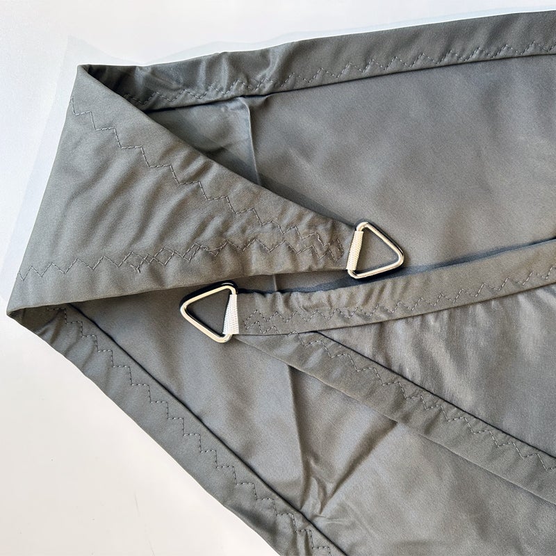 Voile d'ombrage 4 x 4 x 5,66 m imperméable 220g/m² Haute densité - Tissu déperlant - Gris ardoise - 5