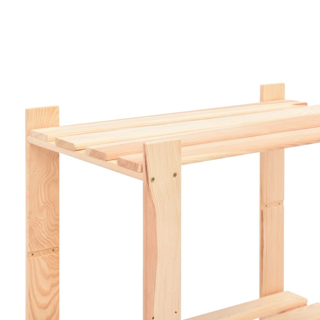 vidaXL Étagère de stockage 5 niveaux 80x38x170 cm Pin solide 250 kg - 4
