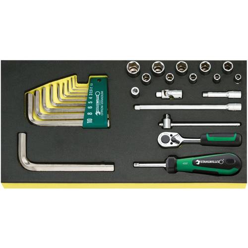 BANDJA TCS Kombinationsschlüssel-Set – 13-teilig, Größen 3/16" Bis 1 1/8", Stahlwille Qualität