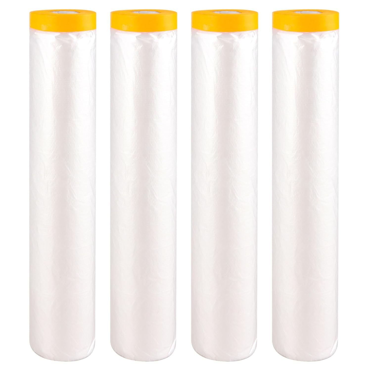 Folia plastikowa w rolkach o wymiarach 240 cm x 20 m, wstępnie klejona, do malowania, zabezpieczania samochodów i sprzętu AGD