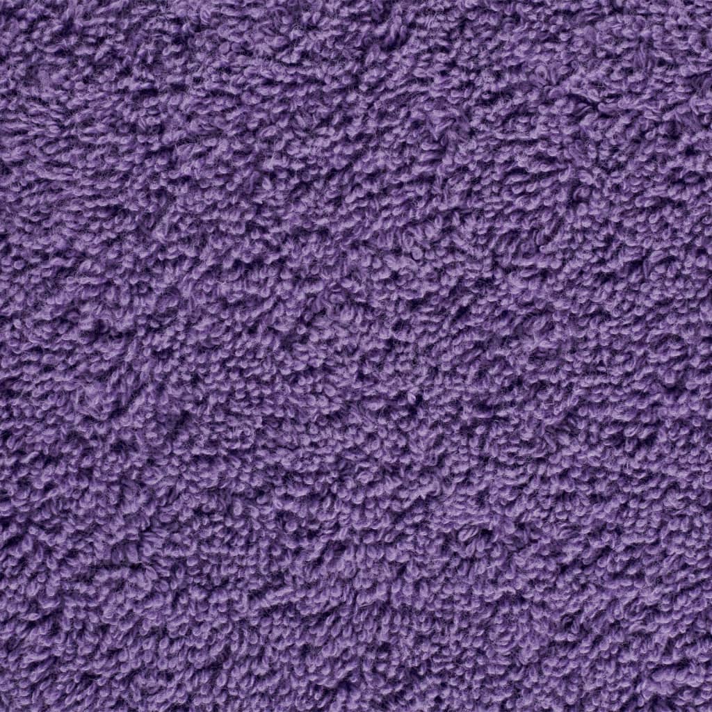 Asciugamani Premium SOLUND 2 pz Viola 50x100 cm 600 g/m² vidaXL - 5