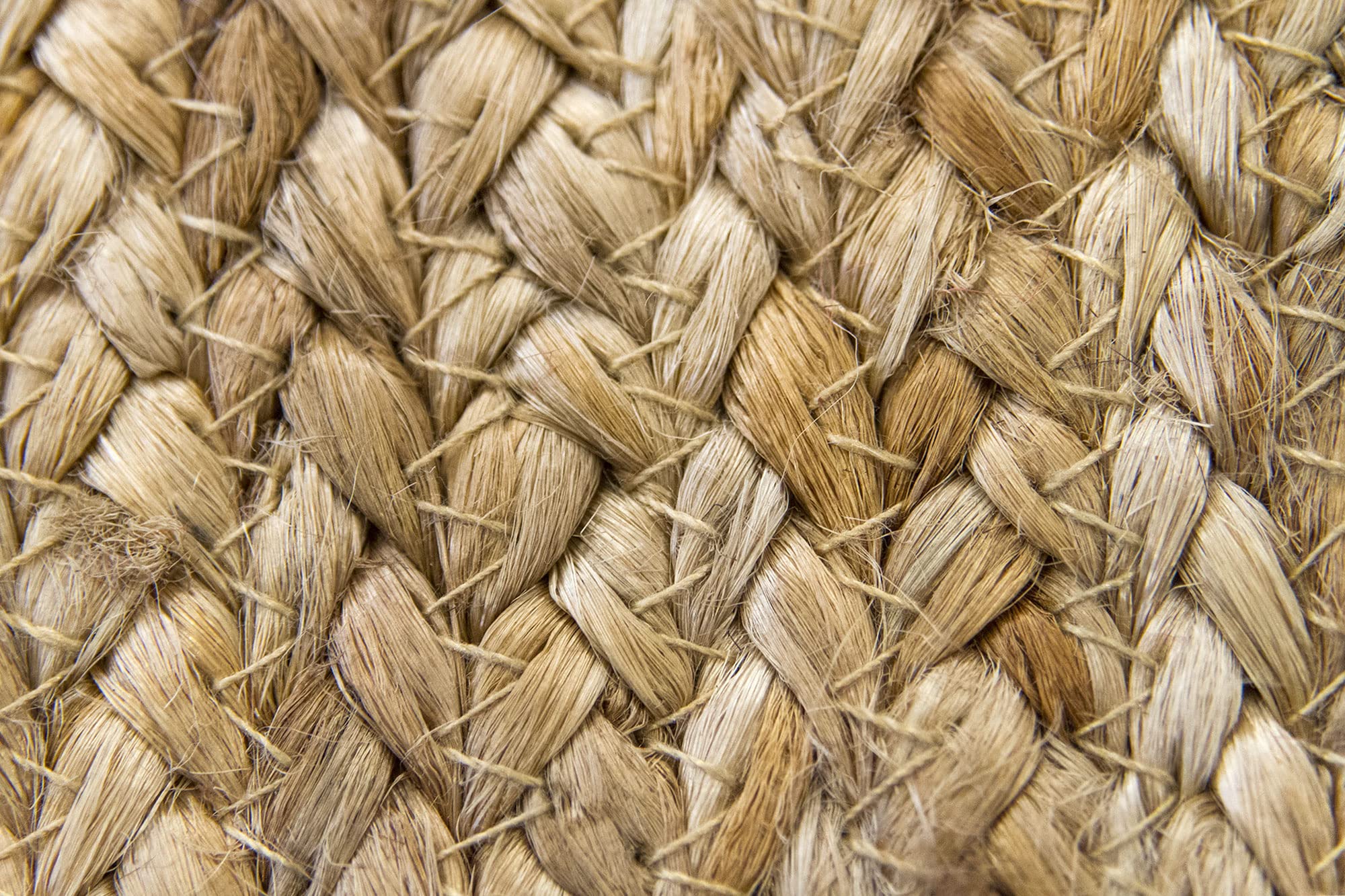 Tapis rond en jute naturel ALHAMBRA 100x100 cm - Tapis de salon, chambre et salle familiale - 3